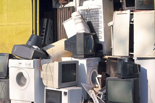 Recycled construction materials ready for reuse